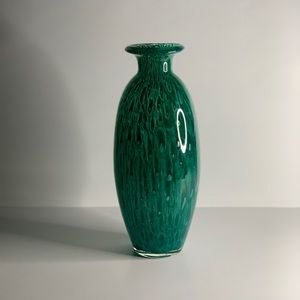 CYAN GLASS VASE